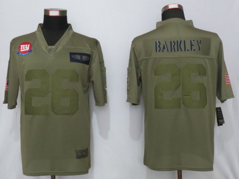 Men New York Giants #26 Barkley Nike Camo 2019 Salute to Service Limited NFL Jerseys->new york giants->NFL Jersey